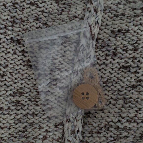 Naturals d & co. Open Front Chunky Knit Short Sleeve Tunic Cardigan NWOT Size 1X - Picture 14 of 16